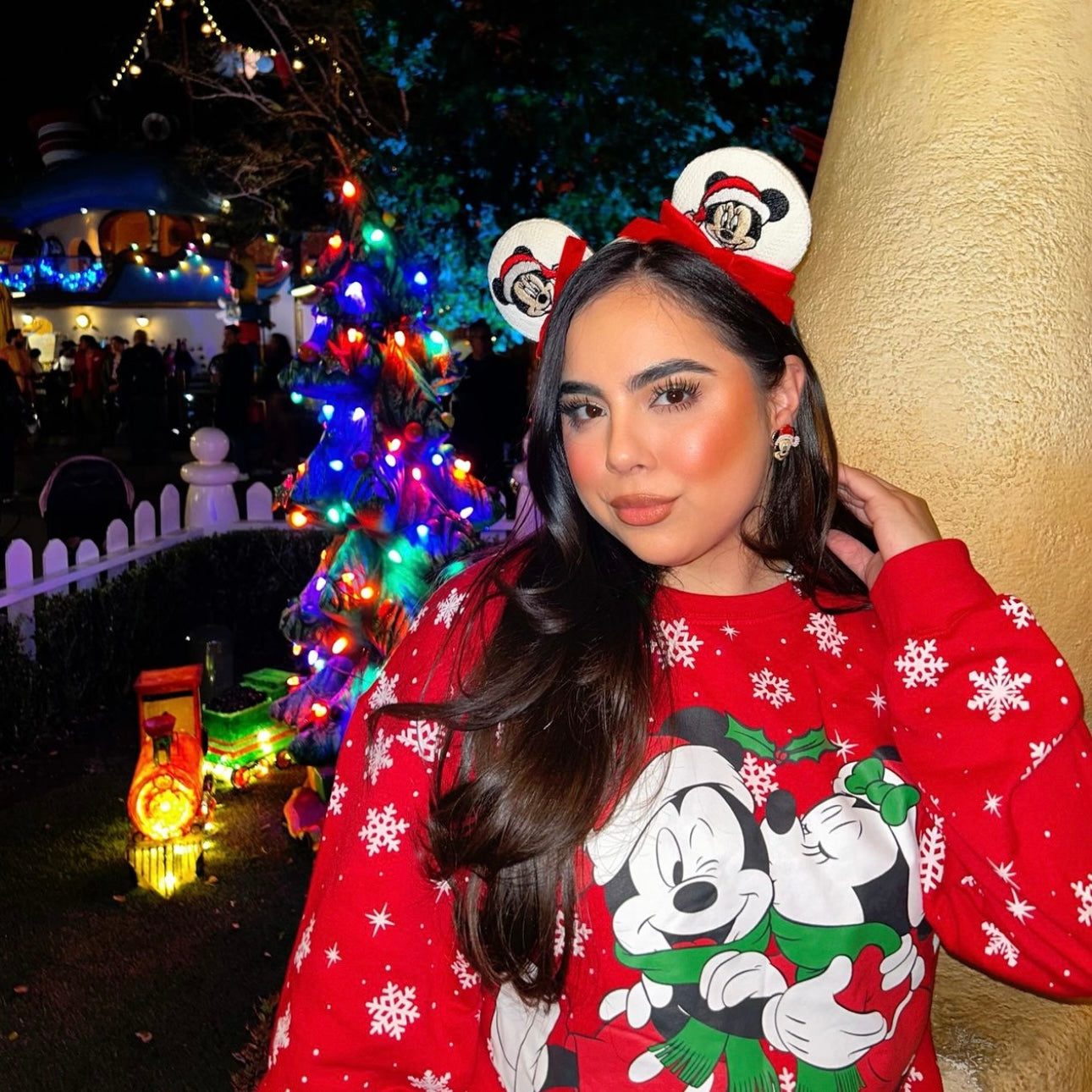 Santa Min Mouse Ears in Red (Pre-Order)