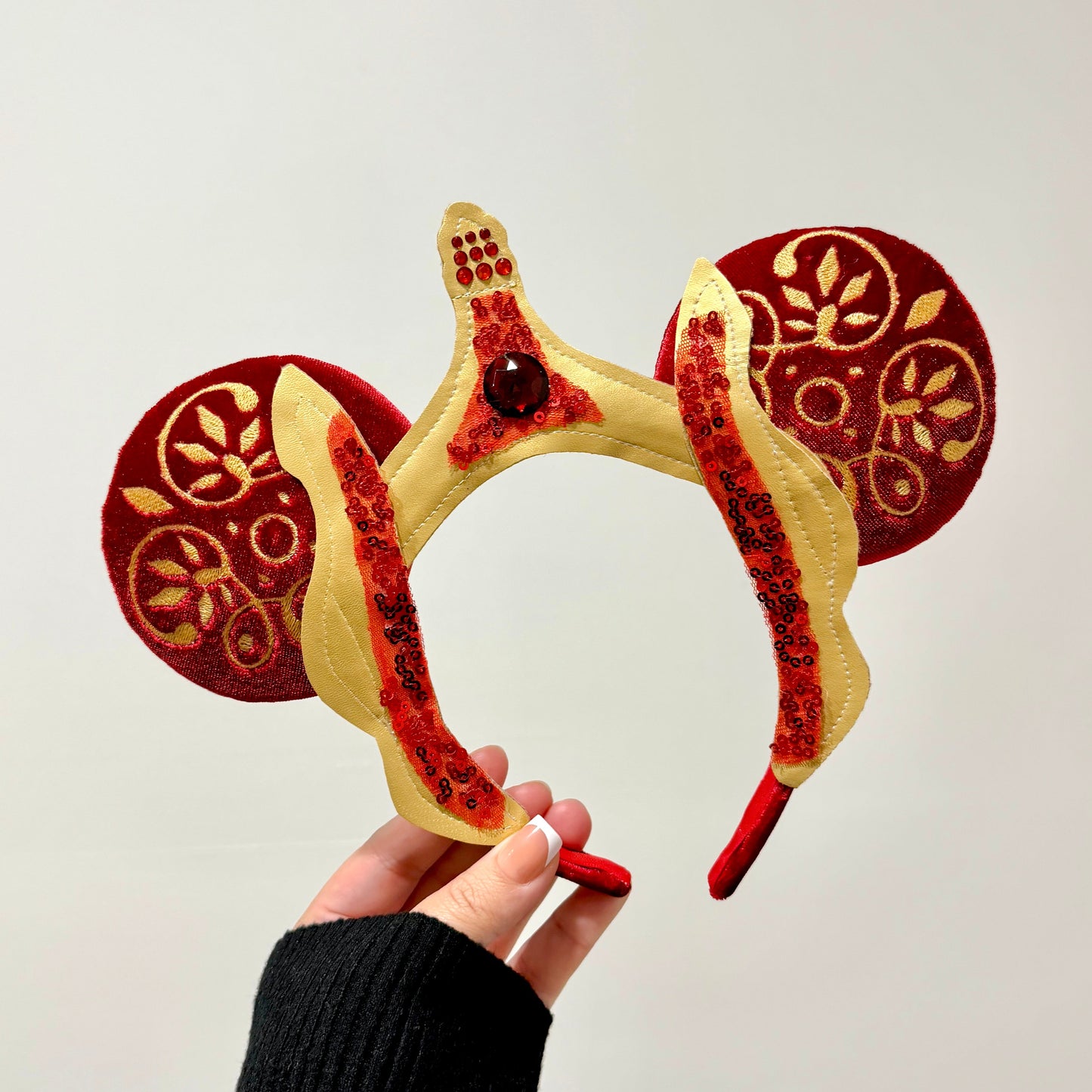 PRE-ORDER ONLY (SHIPS OUT AFTER AUG 31st) NO RUSH - Red Luxe Crown Ears