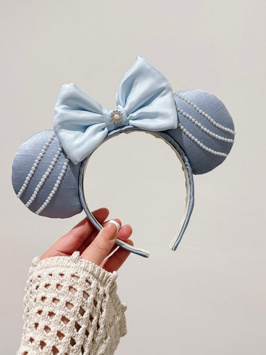 Pearl Blue Luxe Ears (SHIPS OUT JULY 31st)