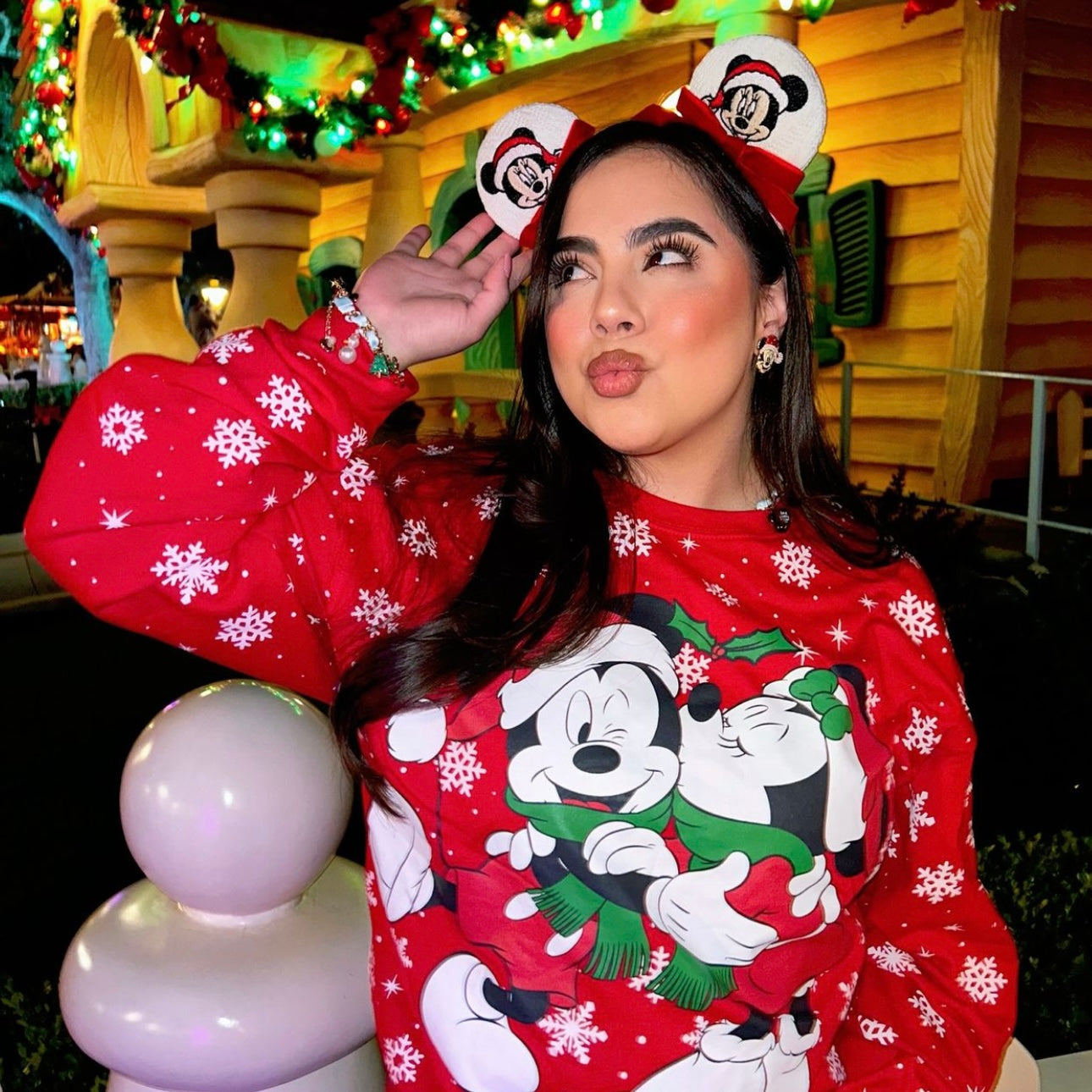 Santa Min Mouse Ears in Red (Pre-Order)