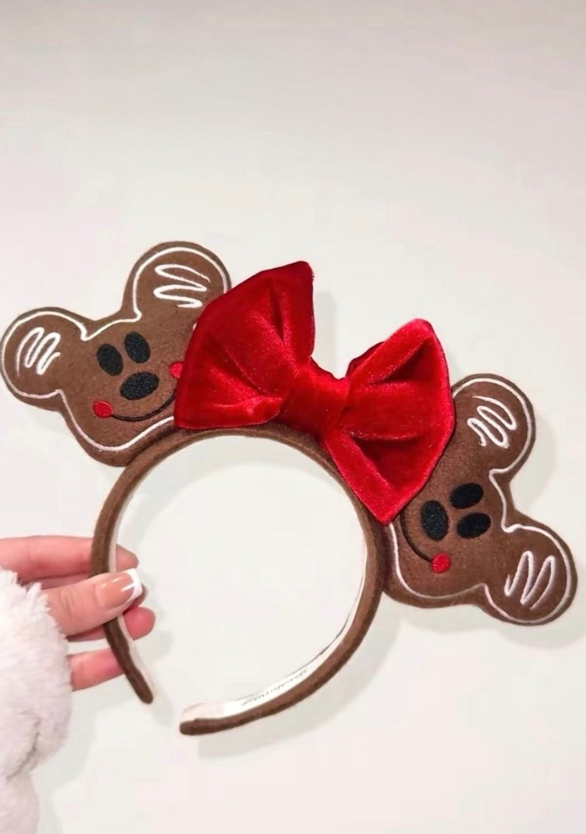 Mick Mouse Gingerbread Ears in Red (Pre-Order)