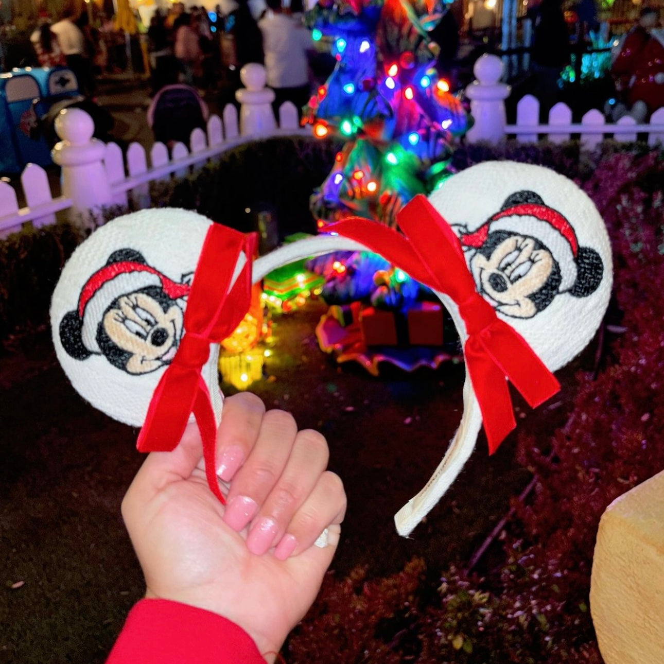 Santa Min Mouse Ears in Red (Pre-Order)