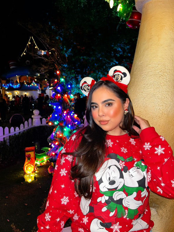 Santa Min Mouse Ears in Red (Pre-Order)